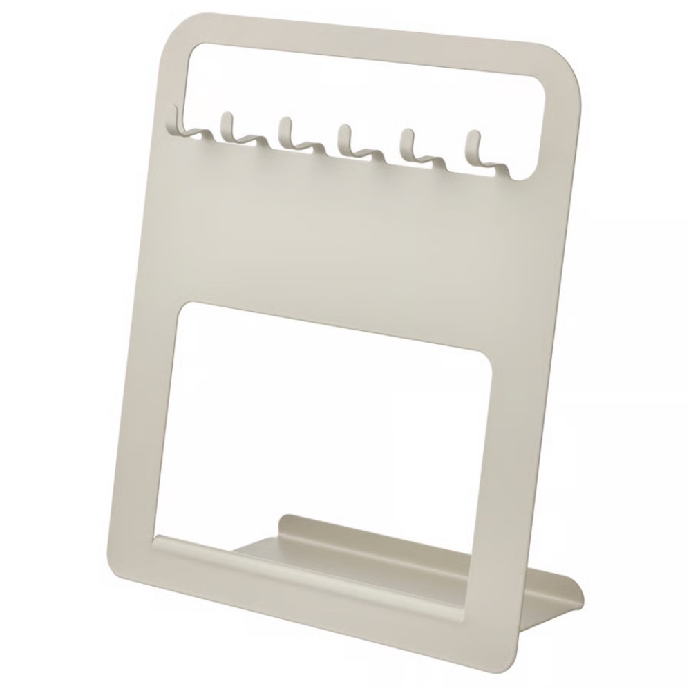 IKEA 
UPPFYLLD
Holder for kitchen utensils or necklaces stand light gray/beige